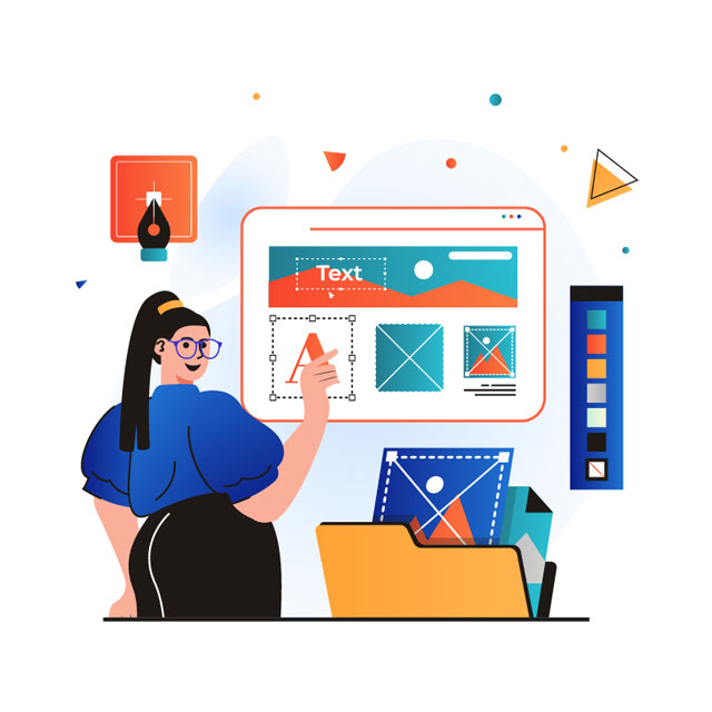 Creative Designer at Work Illustration Creative Designer at Work Illustration